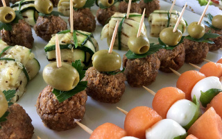 Beispiel für ein Fingerfood-Catering beim Mieten des Raumes in Konstanz im Wasserturm Stromeyersdorf.